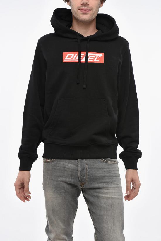  디젤 후드 티셔츠 A18981 RIAJH 900 Black