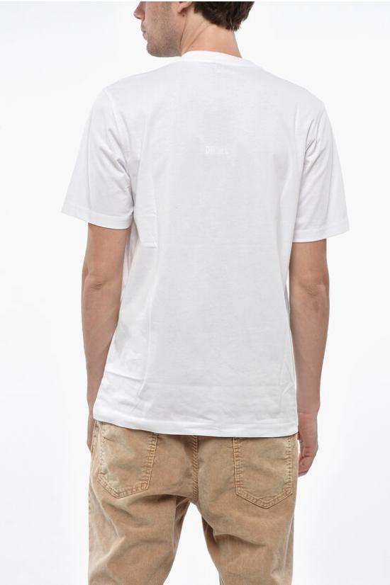  디젤 반팔 티셔츠 A19700 RHQBG 100 White - DIESEL