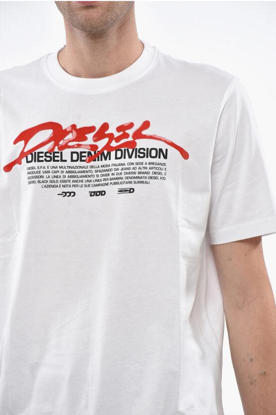  디젤 반팔 티셔츠 A19700 RHQBG 100 White - DIESEL