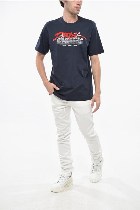  디젤 반팔 티셔츠 A19700 RHQBG 81E Blue - DIESEL
