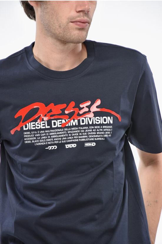 디젤 반팔 티셔츠 A19700 RHQBG 81E Blue - DIESEL