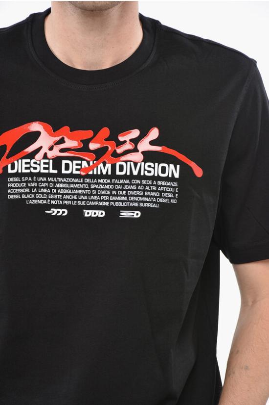  디젤 반팔 티셔츠 A19700 RHQBG 900 Black - DIESEL