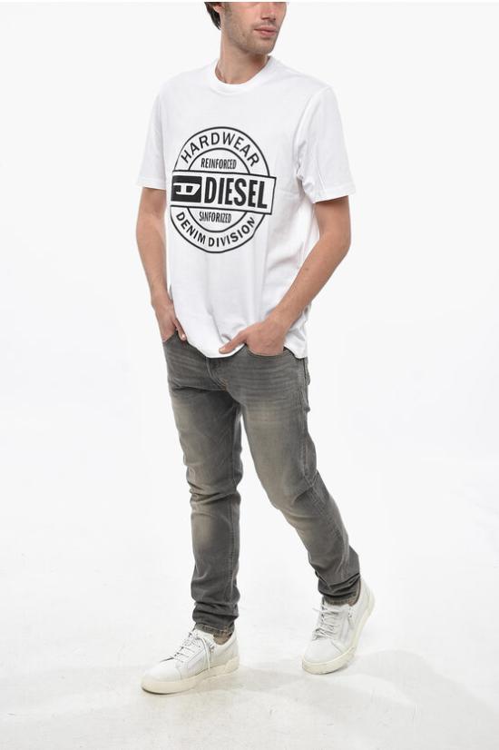  디젤 반팔 티셔츠 A19701 RHQBH 100 White - DIESEL