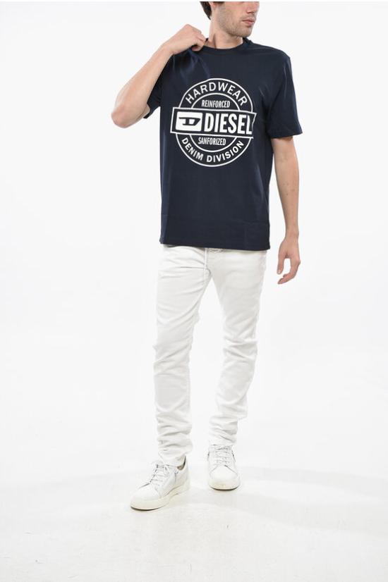  디젤 반팔 티셔츠 A19701 RHQBH 81E Blue - DIESEL