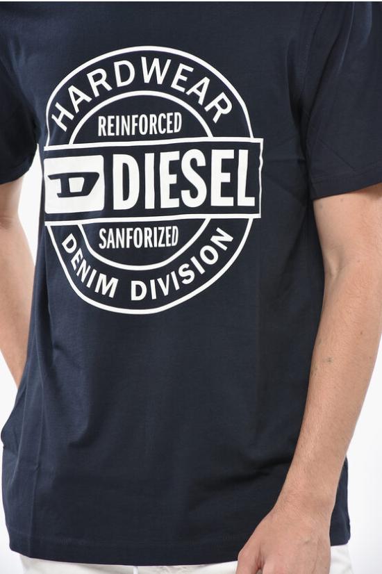  디젤 반팔 티셔츠 A19701 RHQBH 81E Blue - DIESEL
