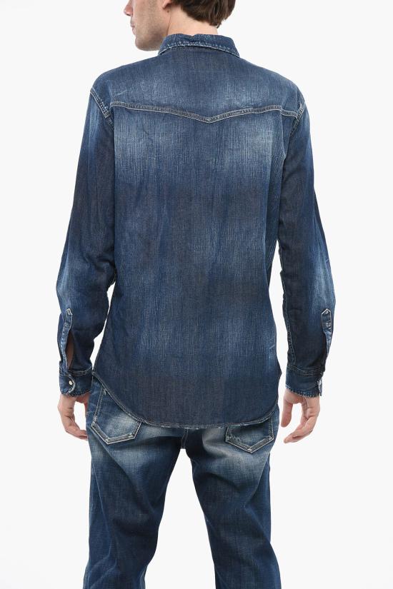  디스퀘어드2 긴팔 셔츠 S74DM0743S30341470 Blue - DSQUARED2