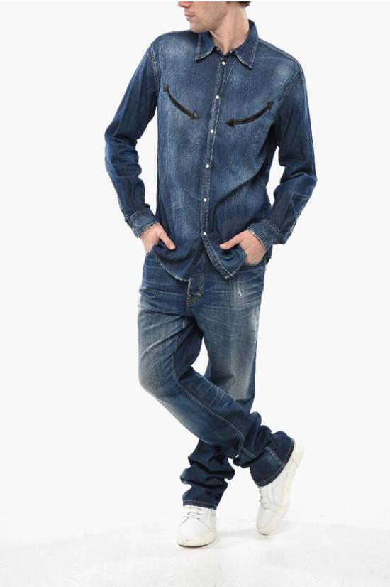  디스퀘어드2 긴팔 셔츠 S74DM0743S30341470 Blue - DSQUARED2