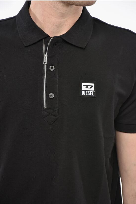  디젤 폴로 티셔츠 A00082 RQIAH 9XX Black - DIESEL