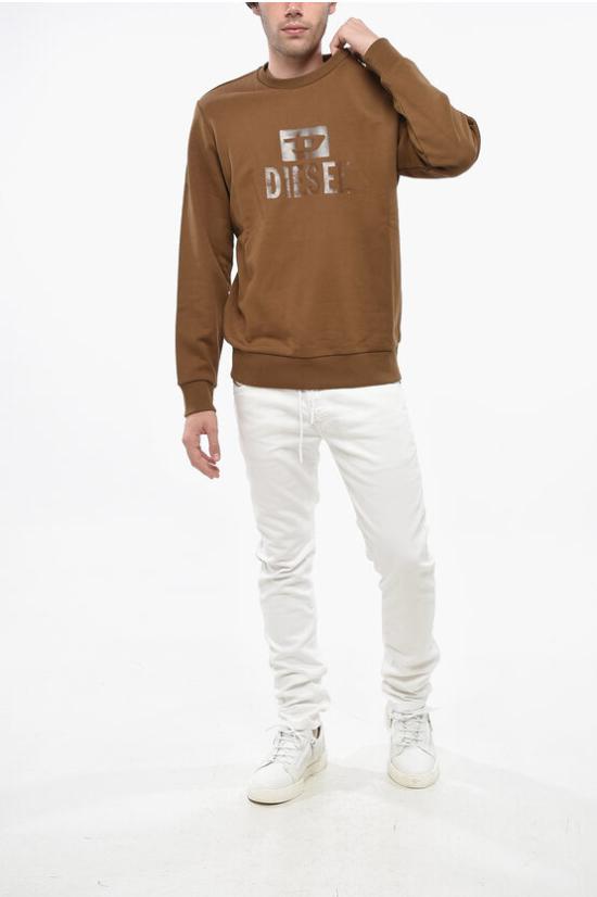  디젤 긴팔 티셔츠 A09755 RIAJH 7DA Brown - DIESEL