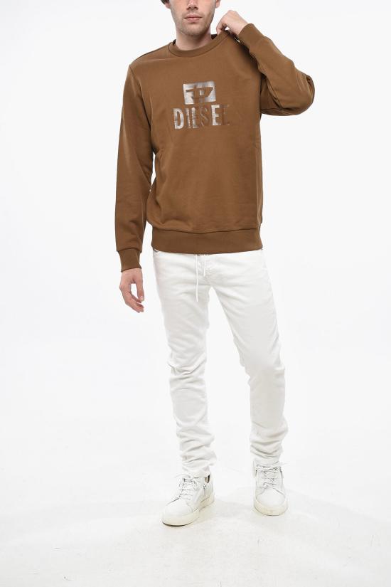  디젤 긴팔 티셔츠 A09755 RIAJH 7DA Brown - DIESEL