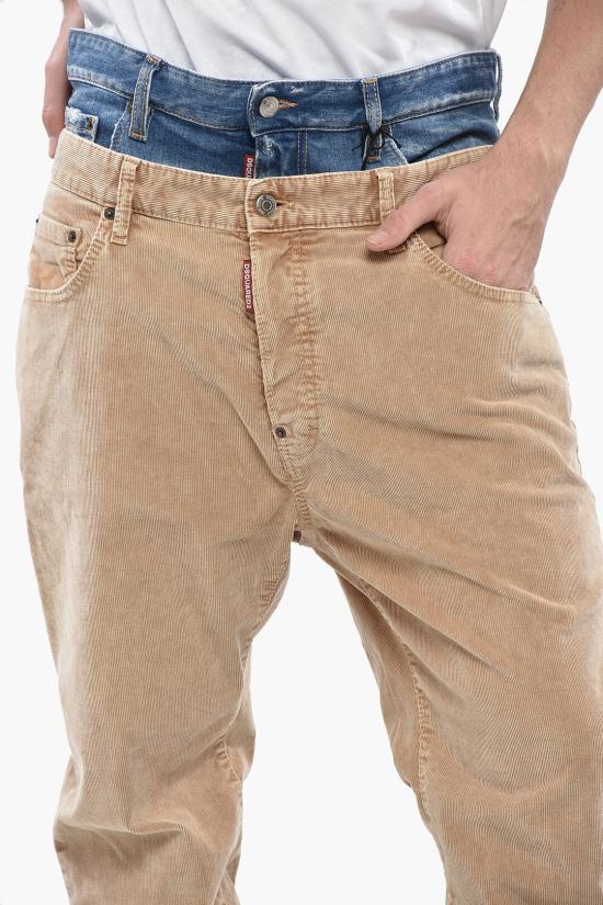  디스퀘어드2 데님 팬츠 S71LB1290S53162124 Blu Marrone - DSQUARED2