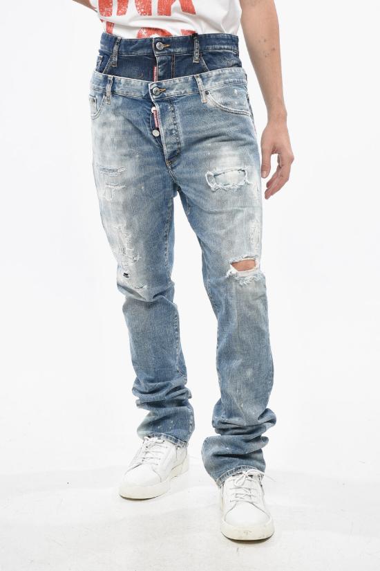  디스퀘어드2 데님 팬츠 S71LB1291S30664470 Blue