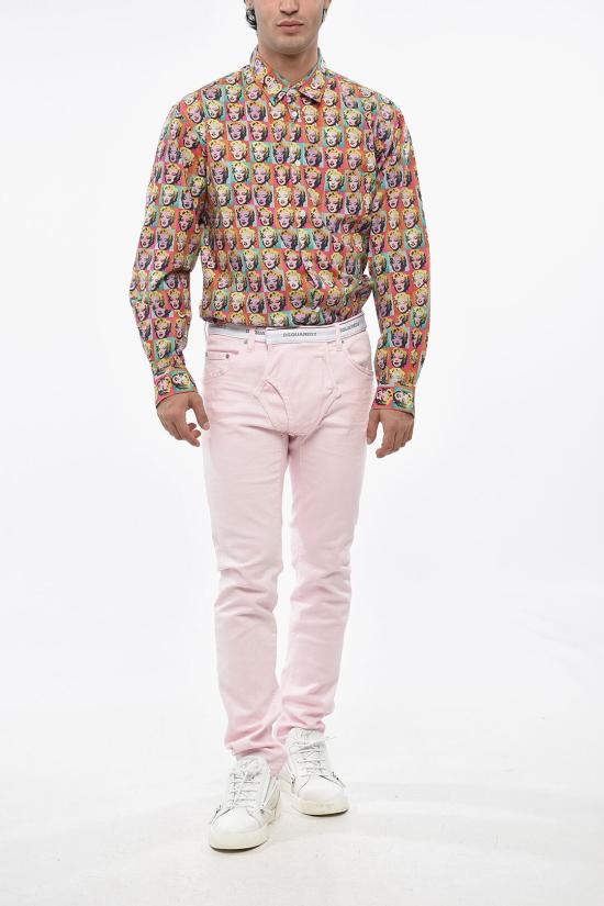  디스퀘어드2 데님 팬츠 S71LB1321S30733237 Pink - DSQUARED2