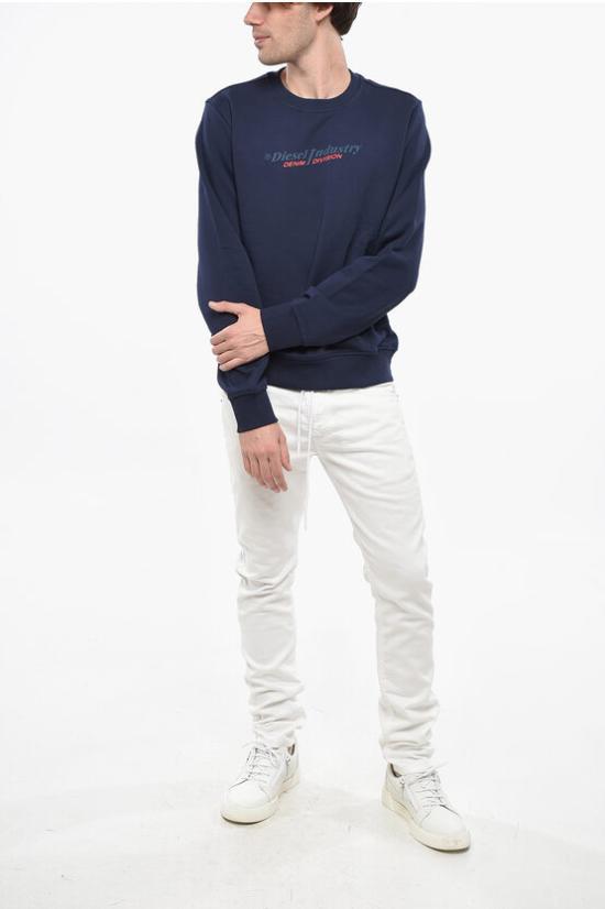  디젤 긴팔 티셔츠 A12733 RIAJH 8AT Blue - DIESEL