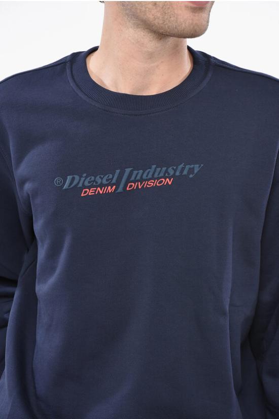  디젤 긴팔 티셔츠 A12733 RIAJH 8AT Blue - DIESEL