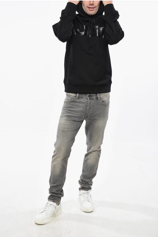  디젤 후드 티셔츠 A16979 RIAJH 900 Black - DIESEL