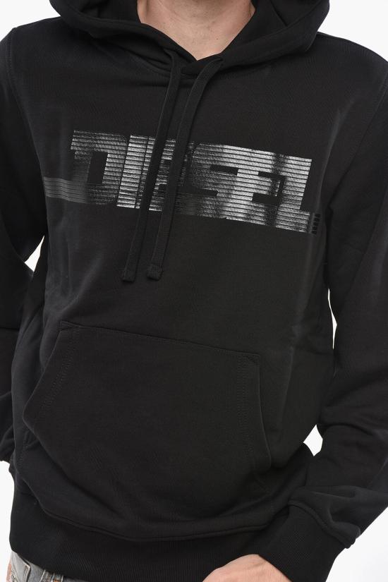  디젤 후드 티셔츠 A16979 RIAJH 900 Black - DIESEL