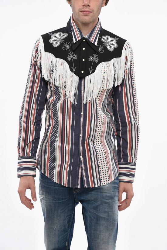  디스퀘어드2 긴팔 셔츠 S71DM0673S78370001S Multicolor