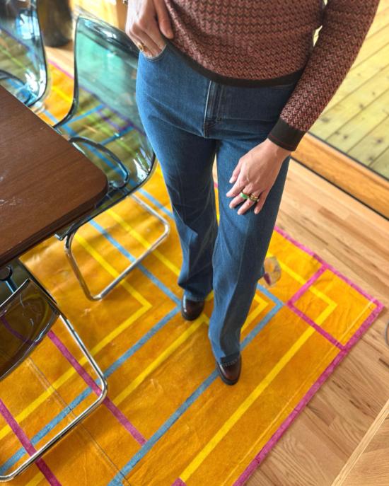  제이미 할러 데님 팬츠 더 크리즈 진