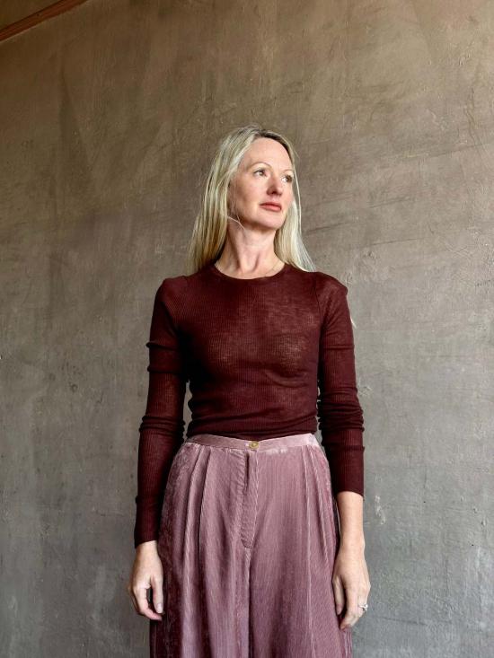  스프룸 긴팔 티셔츠 Sprwmn 긴팔 베이비 티셔츠 탑 - SPRWMN