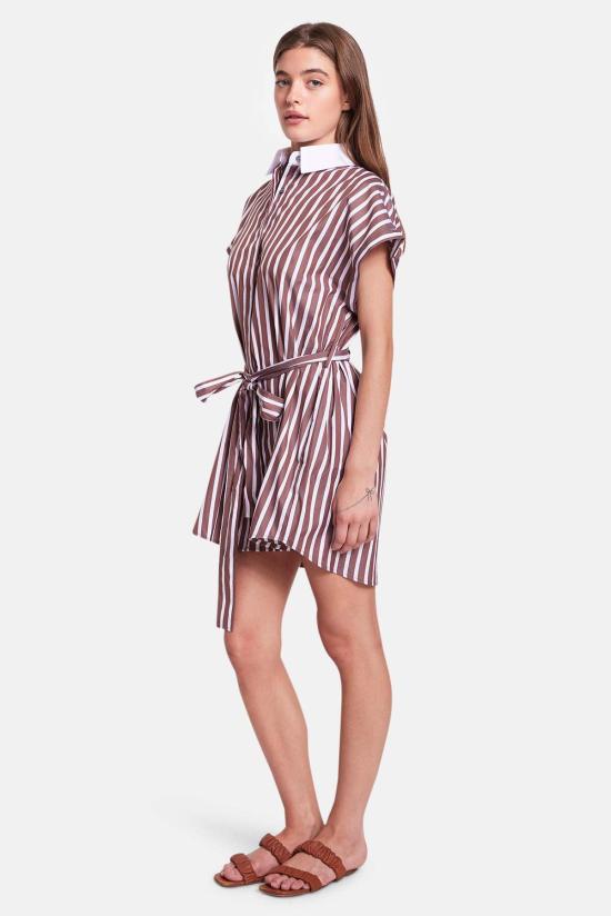  더 타일 클럽 숏 원피스 타일 클럽 메이드스톤 미니 셔츠 드레스 - THE TILE CLUB