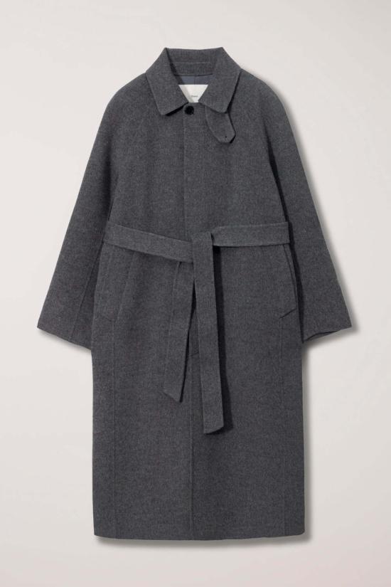  던스트 코트 핸드메이드 캐시미어 머플러 맥  멜란지 그레이 - DUNST