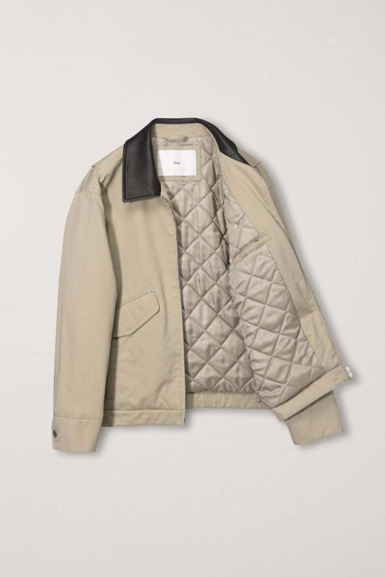  던스트 봄버 자켓 캔버스 워크 재킷 베이지 - DUNST