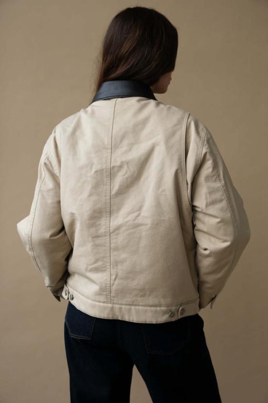  던스트 봄버 자켓 캔버스 워크 재킷 베이지 - DUNST