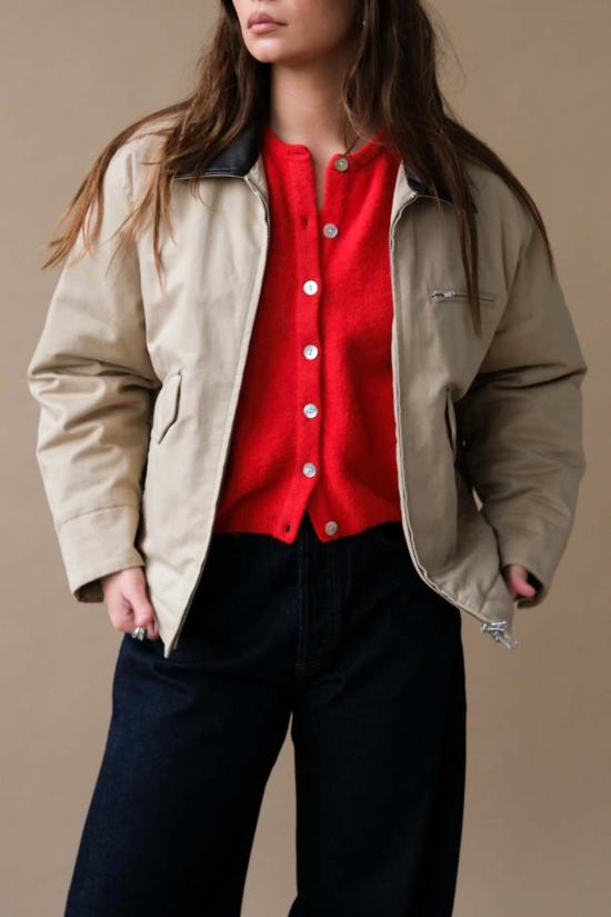  던스트 봄버 자켓 캔버스 워크 재킷 베이지 - DUNST