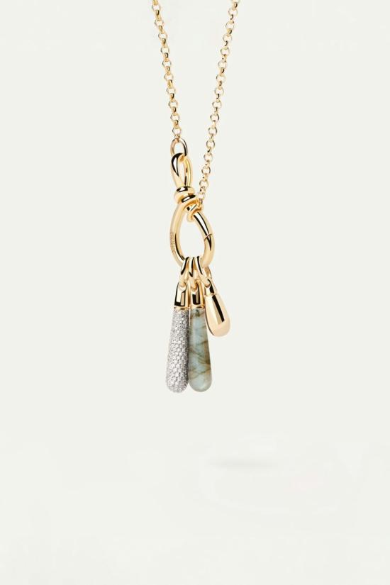  피디파올라 목걸이/팬던트 Pdpaola Pavé 라지 드롭 펜던트 골드 - PD PAOLA