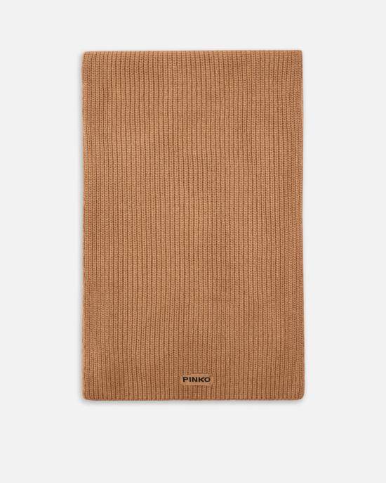 25FW 핑코 머플러/스카프 105996A2Z4 D23 Beige pelle daino