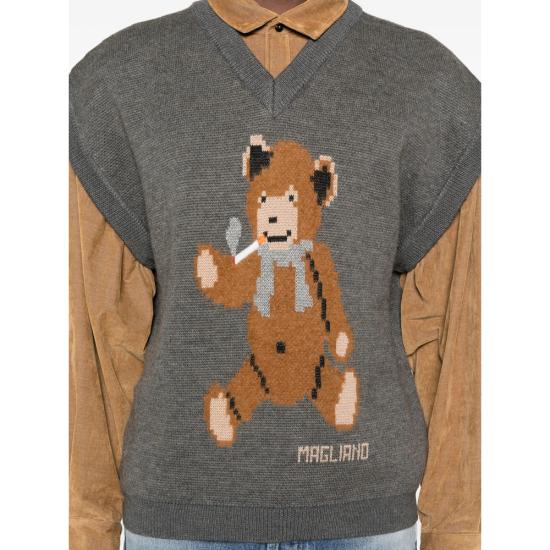25FW 마리아노 니트 베스트 VE01881 U58323178 3320 GREY - MAGLIANO