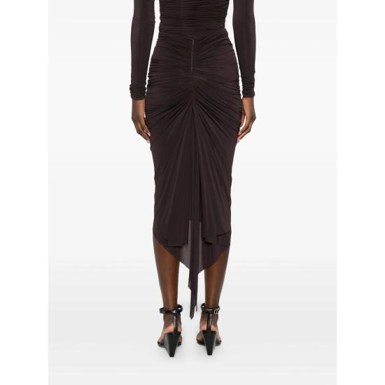 25FW 프란체스코 무라노 미디 스커트 429 T06 500 BROWN - FRANCESCO MURANO