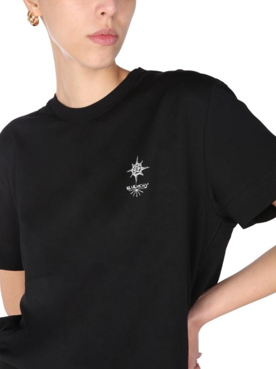  지방시 반팔 티셔츠 BW707Z3Z5S 001 Black - GIVENCHY