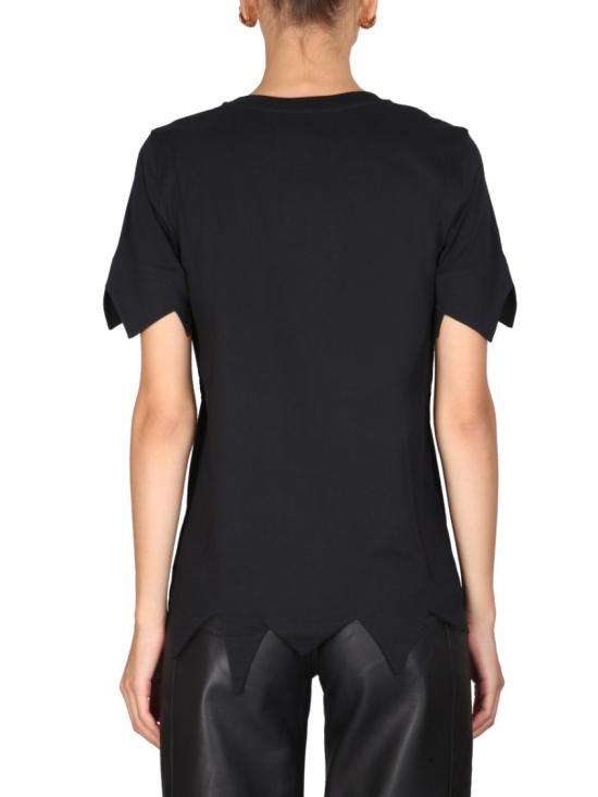  모스키노 반팔 티셔츠 07976041 1555 Black - MOSCHINO