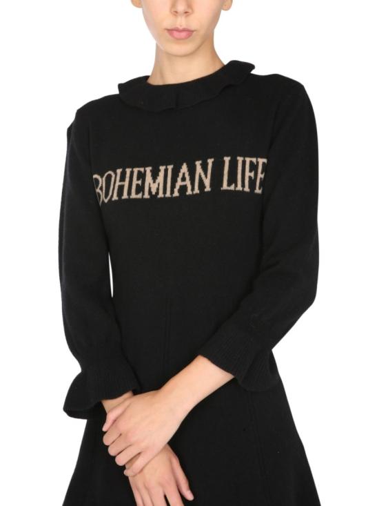  알베르타 페레티 숏 원피스 04806605 2555 Black - ALBERTA FERRETTI