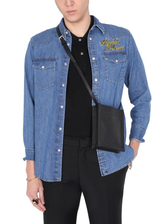  알렉산더 맥퀸 데님 셔츠 687568 QSY654001 Blue - ALEXANDER MCQUEEN