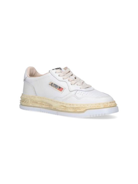 25FW 오트리 슈퍼 빈티지 메달리스트 로우 레더 스니커즈 AVLWMMY1 White - AUTRY