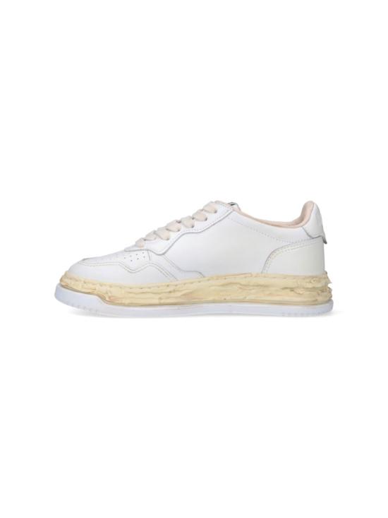 25FW 오트리 슈퍼 빈티지 메달리스트 로우 레더 스니커즈 AVLWMMY1 White - AUTRY