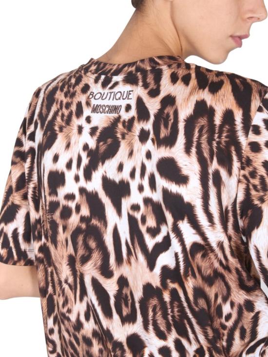  모스키노 반팔 티셔츠 07015860 1149 Pink - MOSCHINO