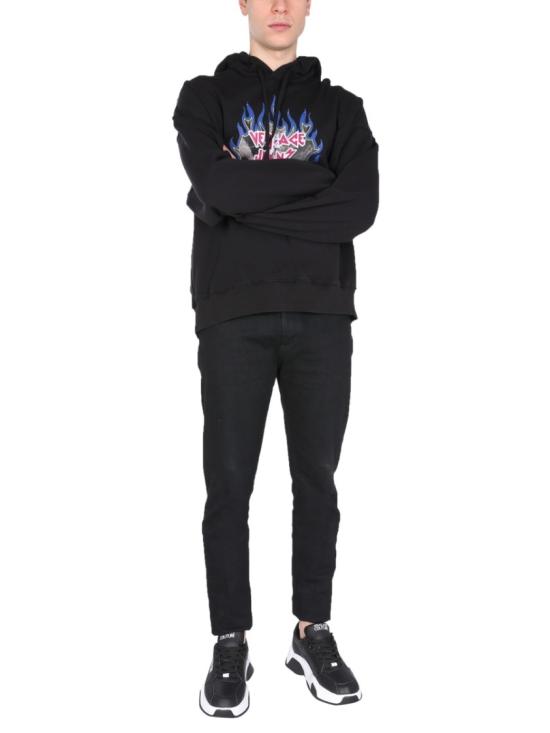  베르사체 후드 티셔츠 B7GWA735 HSP86899 Black - VERSACE