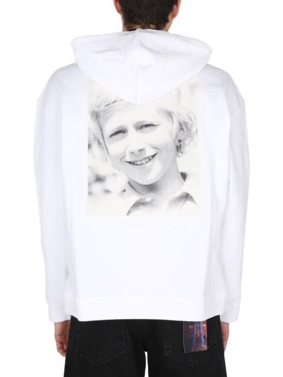  라프 시몬스 후드 티셔츠 211 M163A 190030010 White - RAF SIMONS