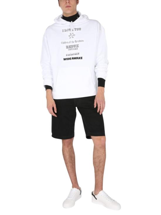  라프 시몬스 후드 티셔츠 211 M163A 190030010 White - RAF SIMONS