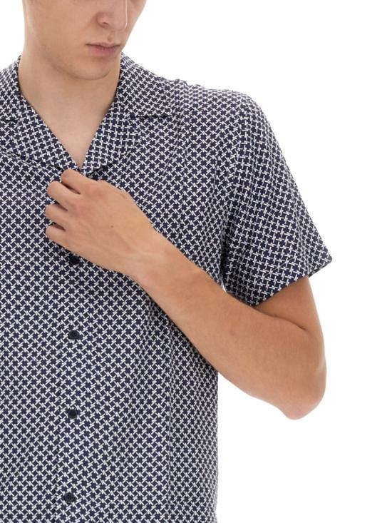  올레바 브라운 반팔 셔츠 276138 NAVY WHITE Grey - ORLEBAR BROWN