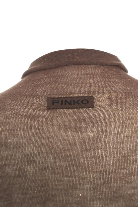 25FW 핑코 긴팔 티셔츠 105821 A2PM Brown - PINKO