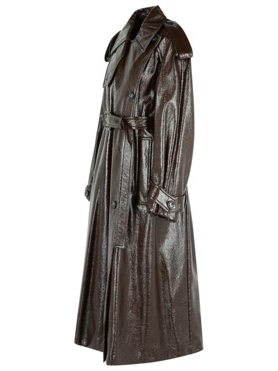 25FW 스포트막스 BAIRO 코티드 코튼 트렌치 2522016043 002 Black - SPORTMAX