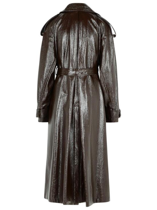 25FW 스포트막스 BAIRO 코티드 코튼 트렌치 2522016043 002 Black - SPORTMAX