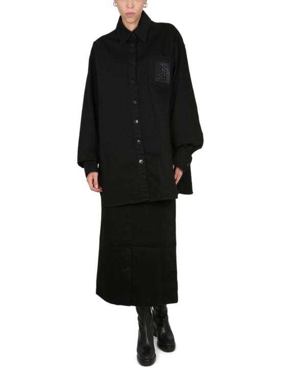  라프 시몬스 롱 스커트 222 W404 100320099 Black - RAF SIMONS