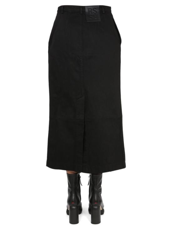  라프 시몬스 롱 스커트 222 W404 100320099 Black - RAF SIMONS