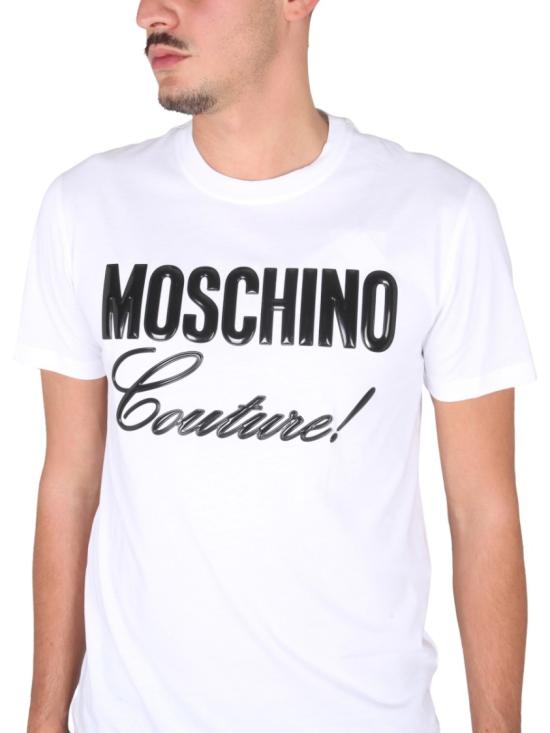  모스키노 반팔 티셔츠 07867241 2001 White - MOSCHINO